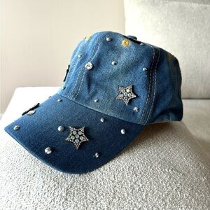 Vintage Y2K Denim Stars Women’s Cap
